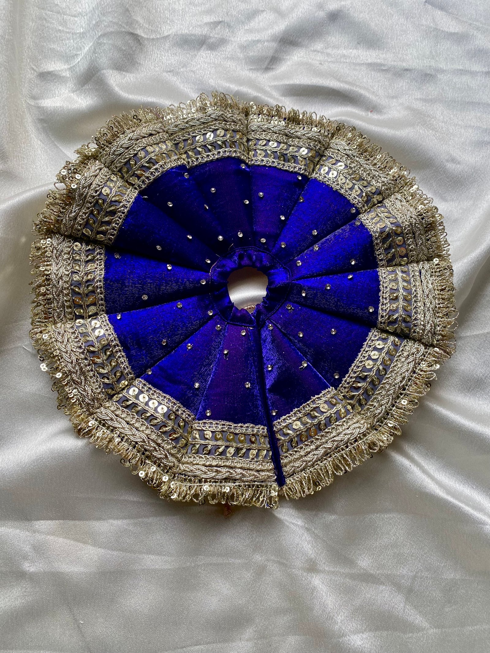 Royal Blue Designer Kali poshak image 4