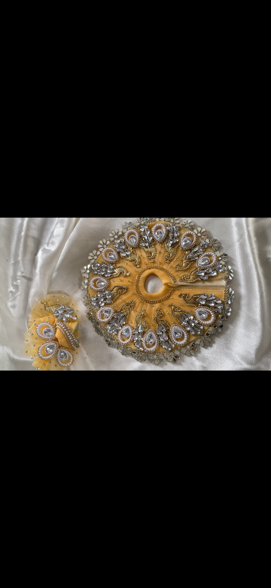 Golden Peacock Designer Poshak image 4