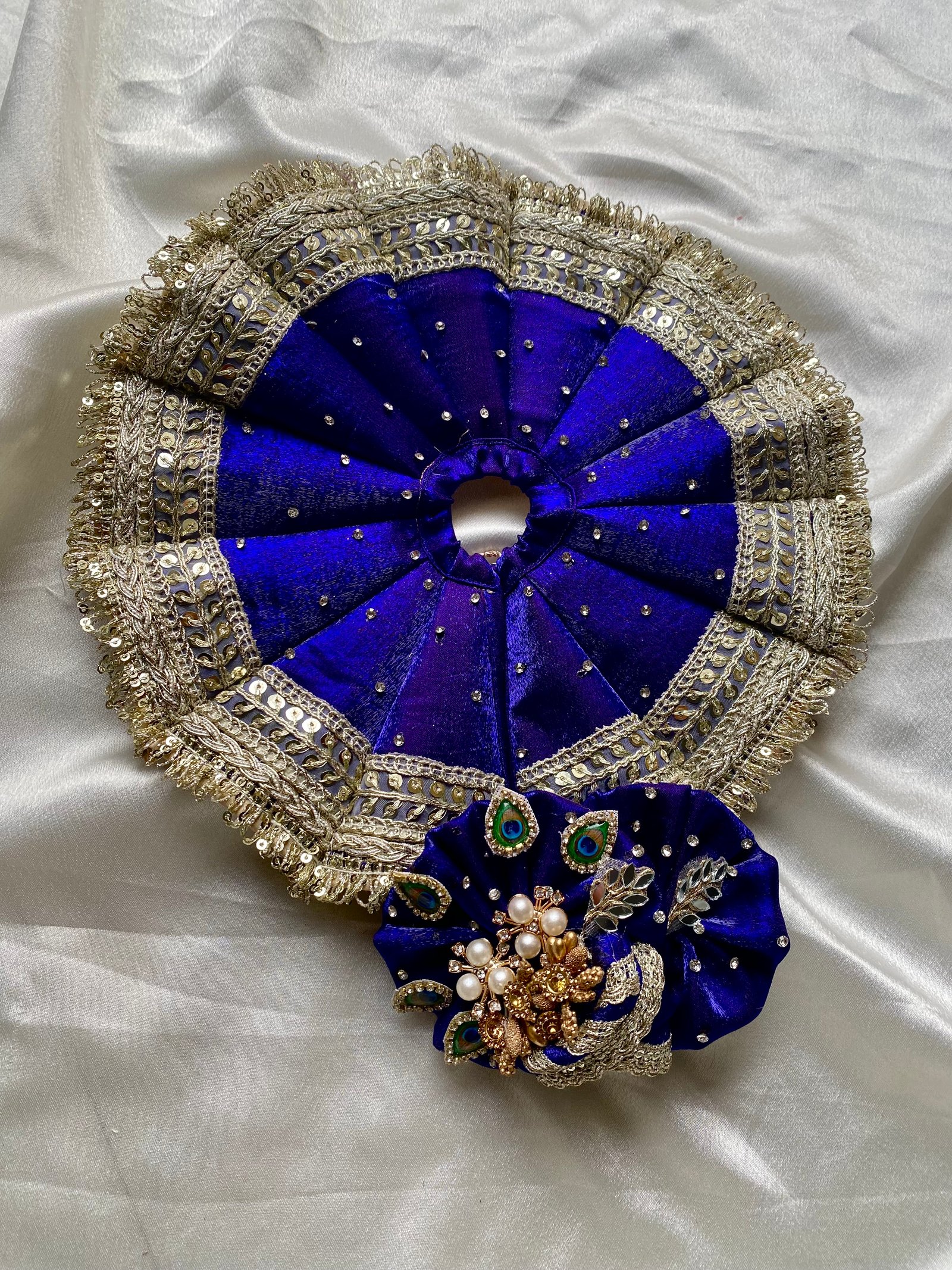 Royal Blue Designer Kali poshak image 5